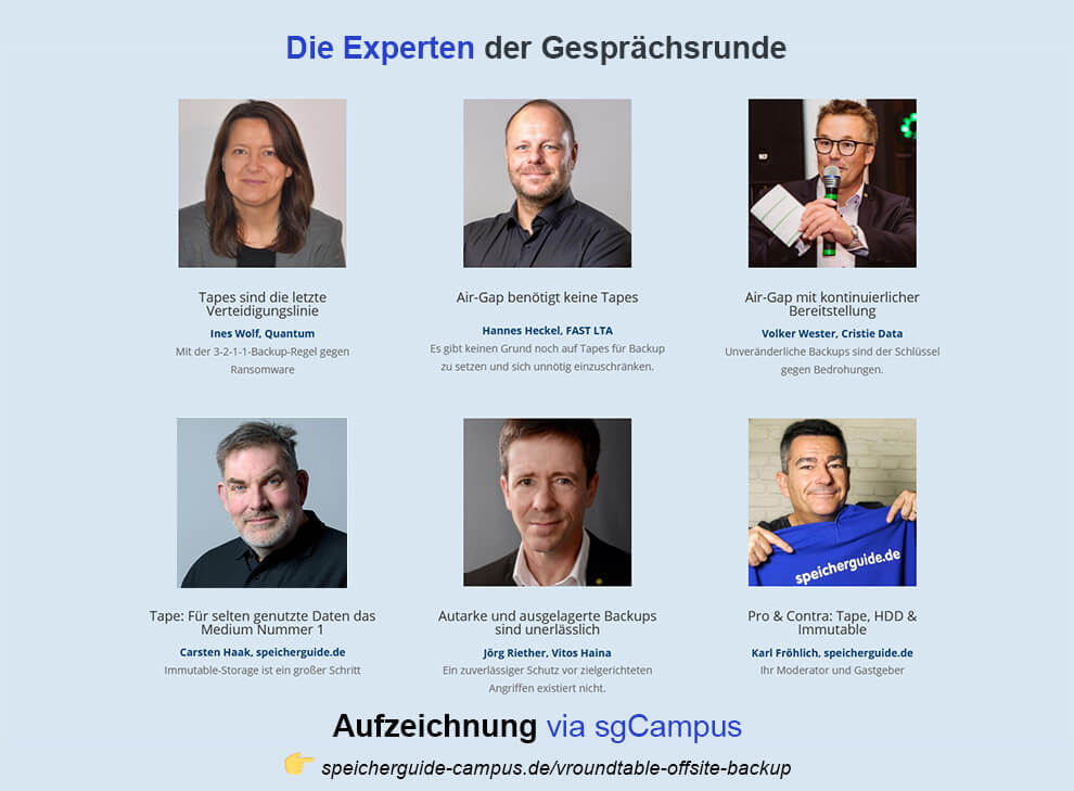 Hier geht’s zur Aufzeichnung: Offsite-Backup, Air-Gap & unveränderliche Datenspeicher